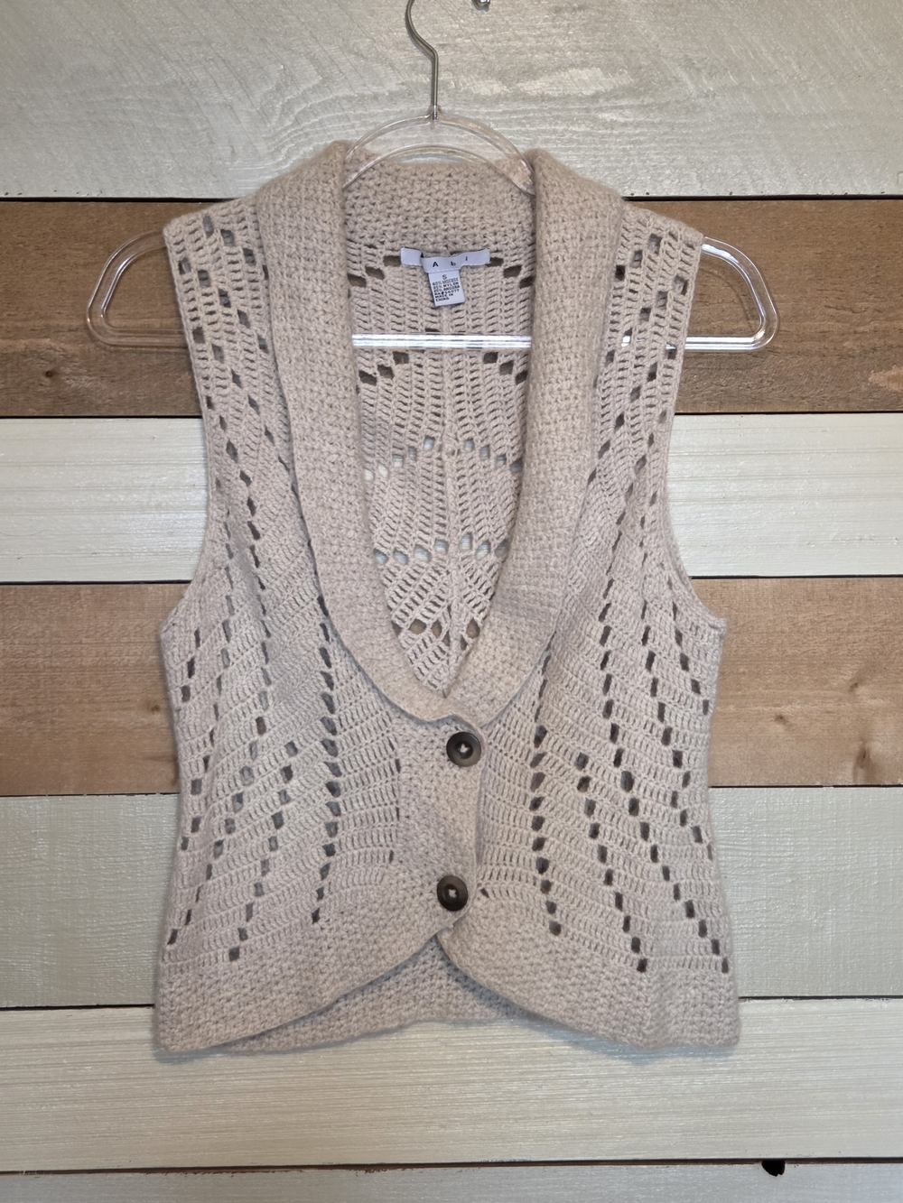 Cabi Open-Knit Cardigan Vest
